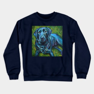 Phil E Cheesesteak the BLACK LABRADOR Crewneck Sweatshirt